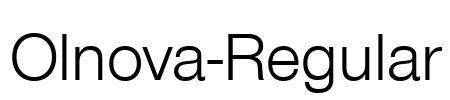 Olnova-Regular Font Image