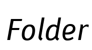 Folder Font Image