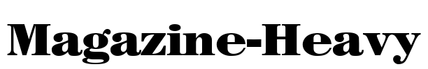 Magazine-Heavy Font Image