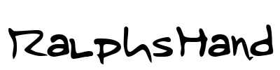 RalphsHand Font Image