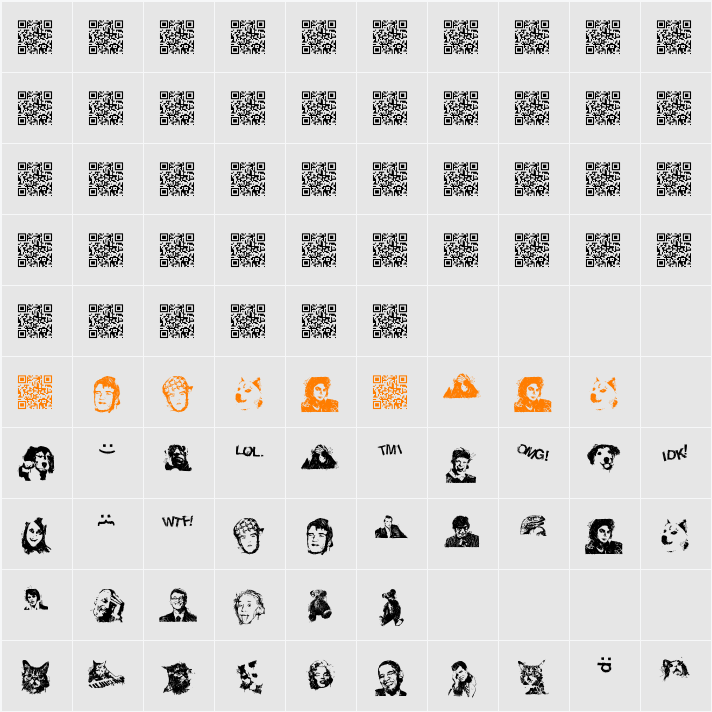 viralfun Character Map