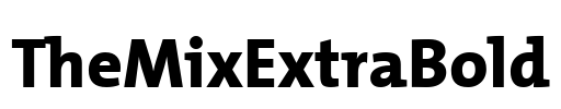 TheMixExtraBold Font Image