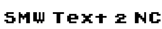 SMW Text 2 NC Font Image