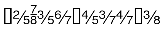 HeFractions Font Image