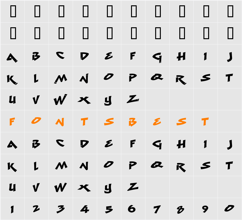 LHF Menace Base Character Map