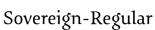 Sovereign-Regular Font Image