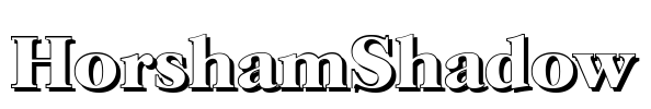 HorshamShadow Font Image