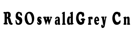 RSOswaldGrey Cn Font Image