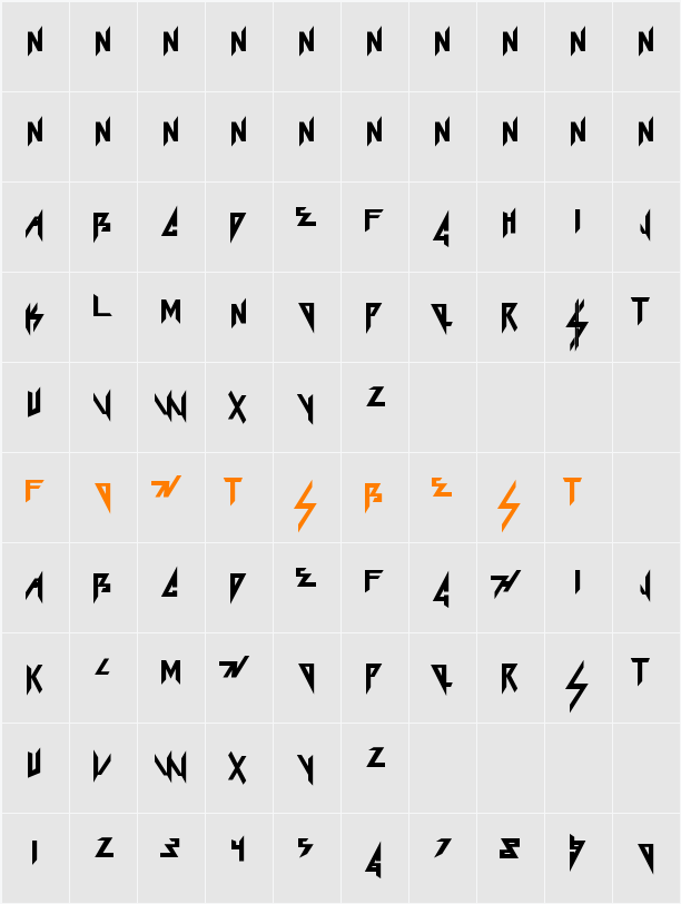 Ke$ha Character Map