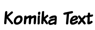 Komika Text Font Image