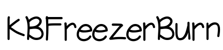 KBFreezerBurn Font Image