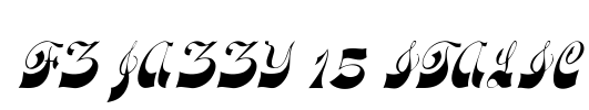 FZ JAZZY 15 ITALIC Font Image