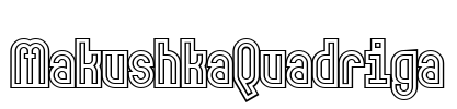 MakushkaQuadriga Font Image