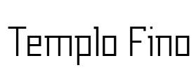 Templo Fino Font Image