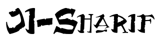 JI-Sharif Font Image