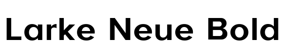 Larke Neue Bold Font Image