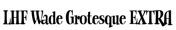 LHF Wade Grotesque EXTRA Font Image