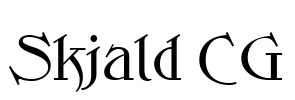 Skjald CG Font Image