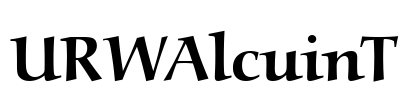 URWAlcuinT Font Image
