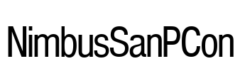 NimbusSanPCon Font Image