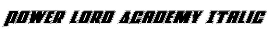 Power Lord Academy Italic