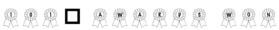 101! Awards Won Font Image