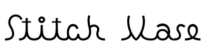 Stitch Vase Font Image