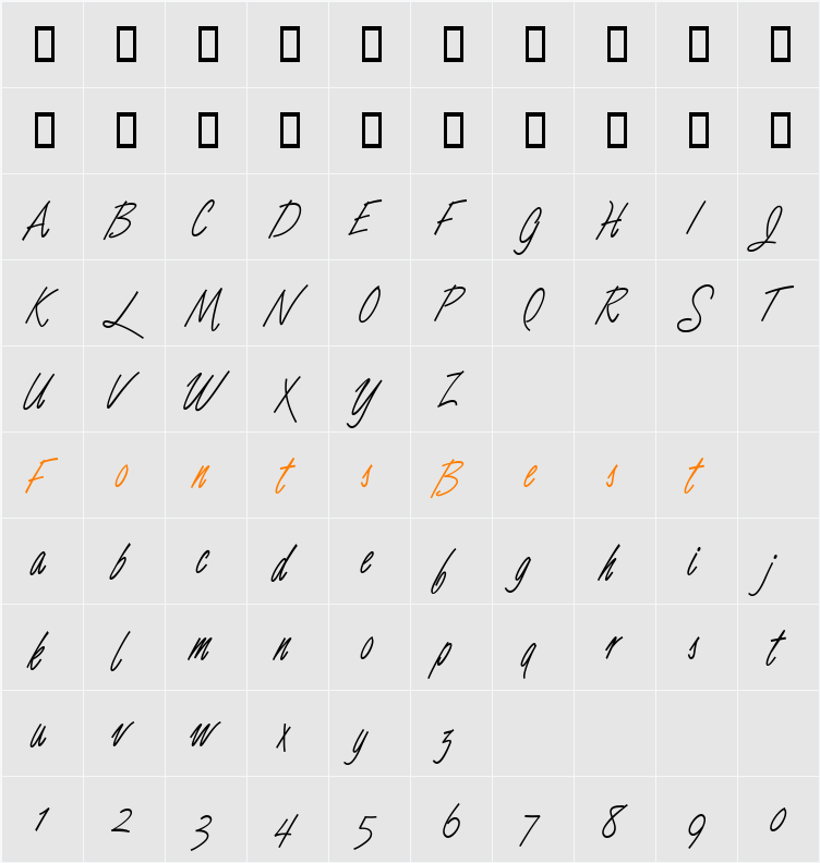 Luce Three Character Map