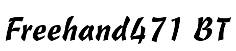 Freehand471 BT Font Image