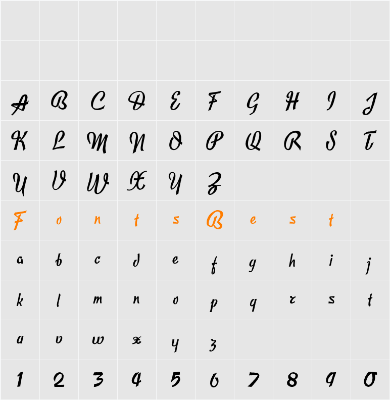 Publicite Character Map