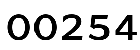 00254 Font Image