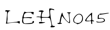 LEHN045 Font Image