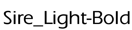 Sire_Light-Bold Font Image