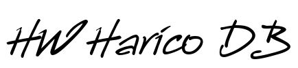 HW Harico DB Font Image