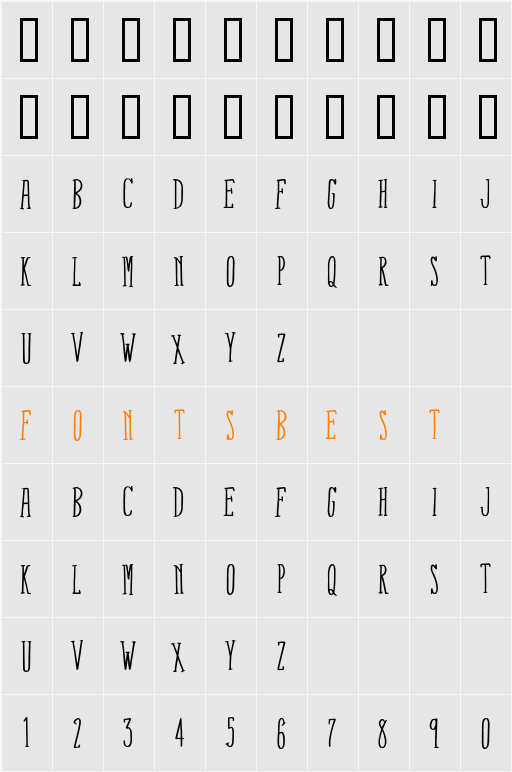 Fox Connection Character Map