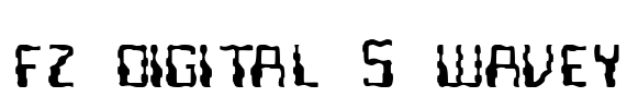 FZ DIGITAL 5 WAVEY Font Image