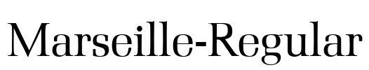 Marseille-Regular Font Image