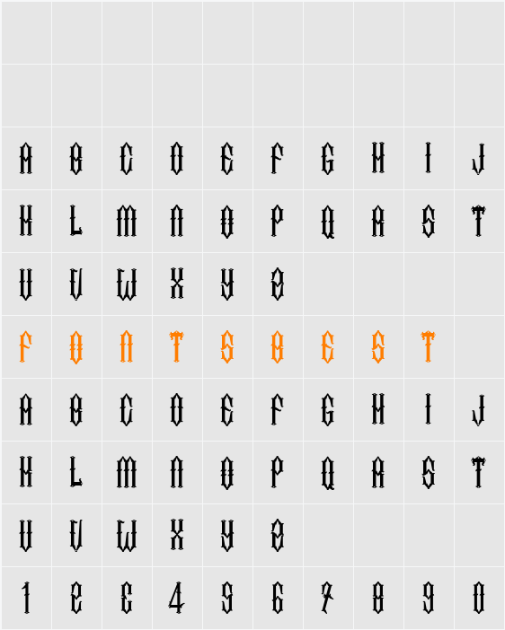 Two Fingers King Light Character Map
