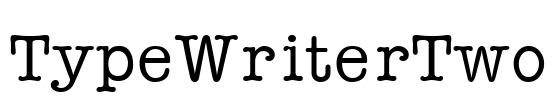 TypeWriterTwo Font Image