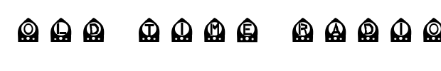 old time radio Font Image