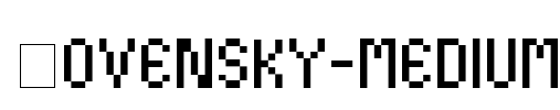 Kovensky-medium Font Image