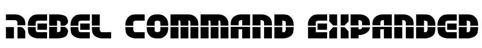 Rebel Command Expanded Font Image