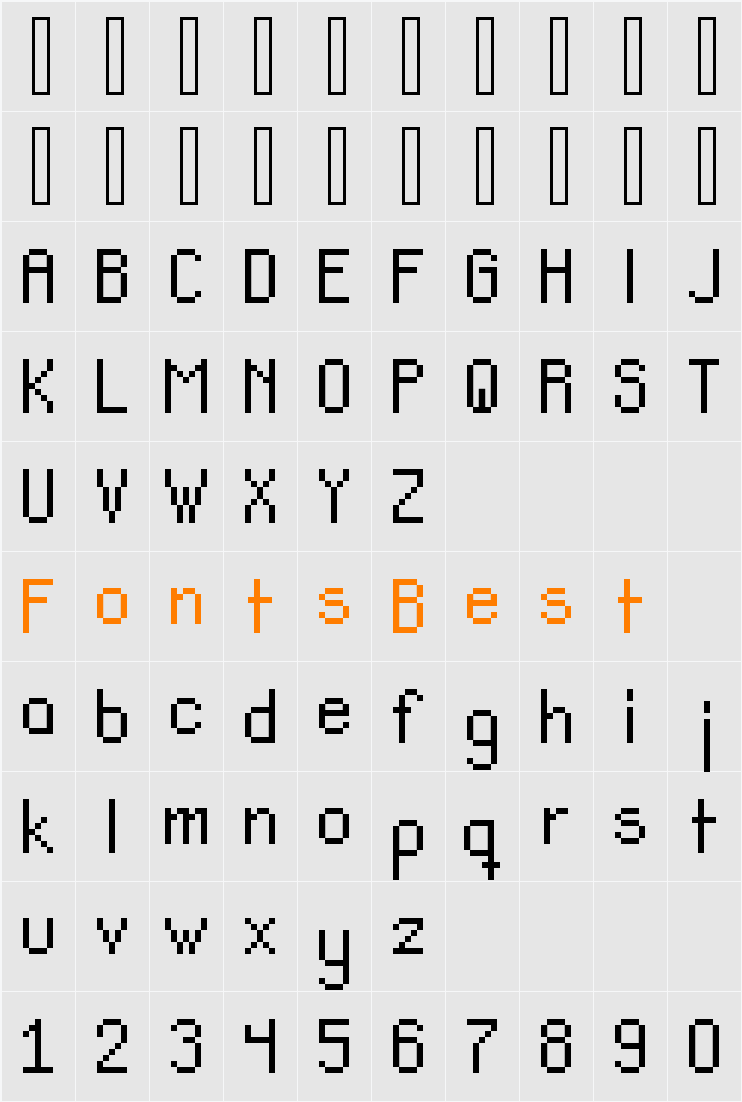 Teachers Pet Sans Serif Character Map