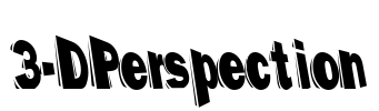3-DPerspection Font Image