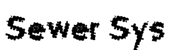 Sewer Sys Font Image