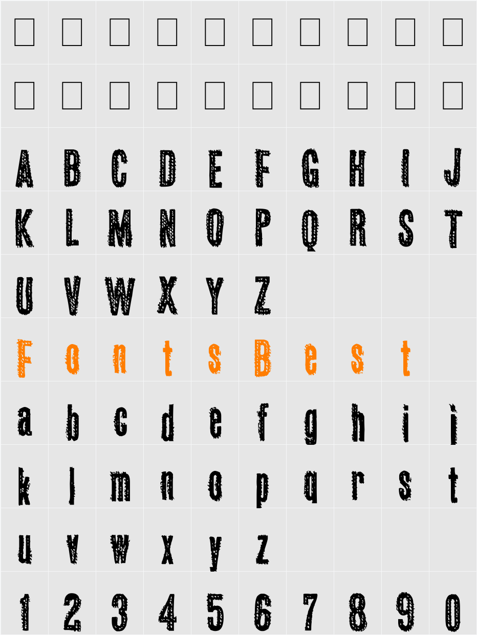 OKAS Character Map