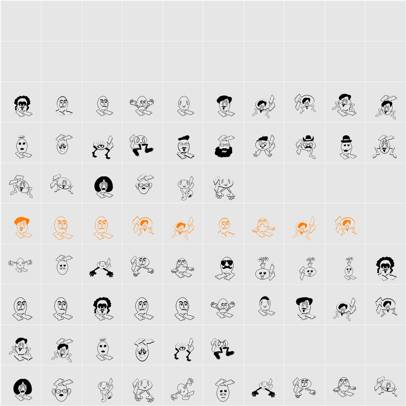 KlonesResults Character Map