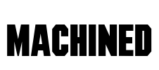 Machined Font Image