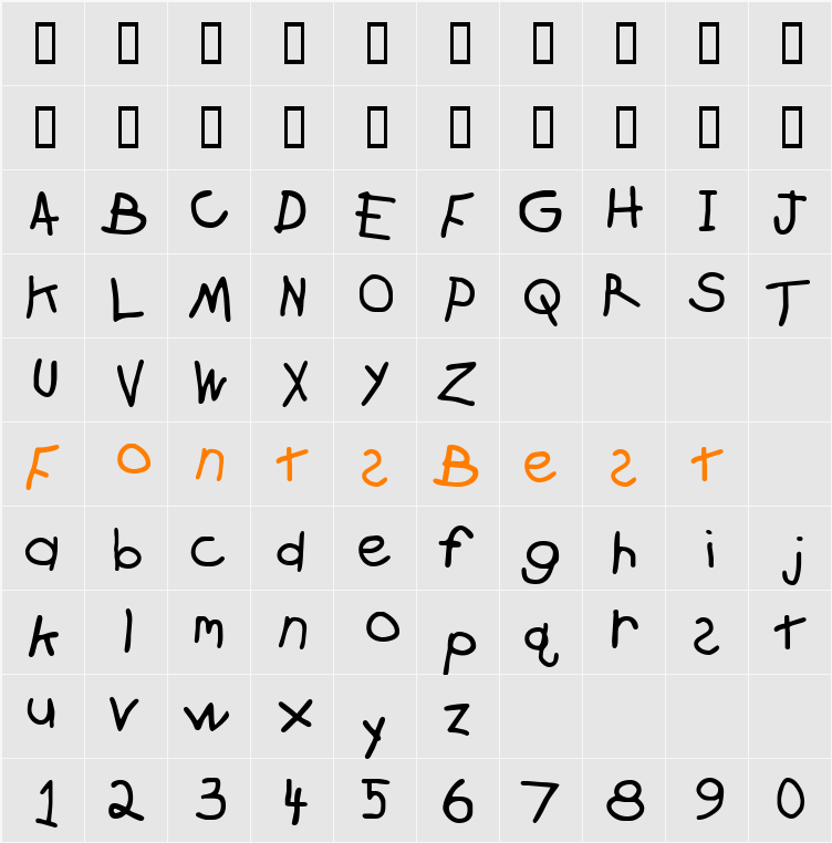 Zachary Character Map