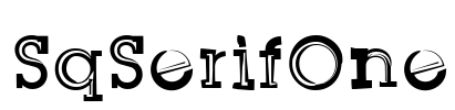 SqSerifOne Font Image